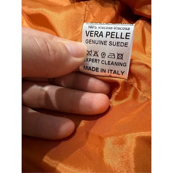 Michele Negri NWT double breasted blazer jacket suede buttons euro size 48 US L - Picture 14 of 14